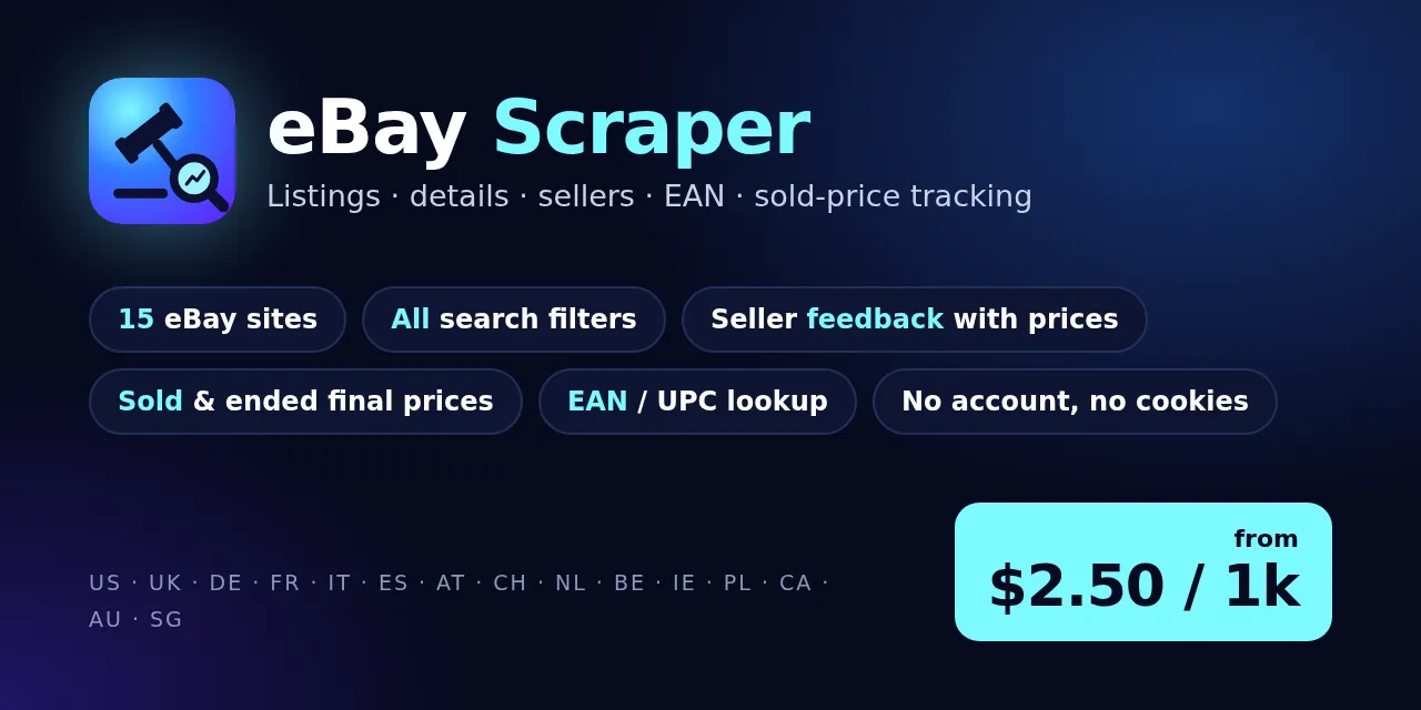eBay Scraper by FlareWOW