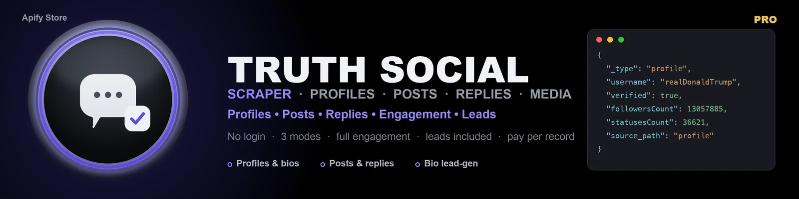 Truth Social Scraper