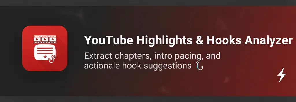 YouTube Highlights & Hooks Analyzer