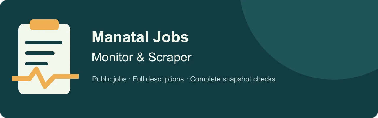 Manatal Jobs Monitor and Scraper