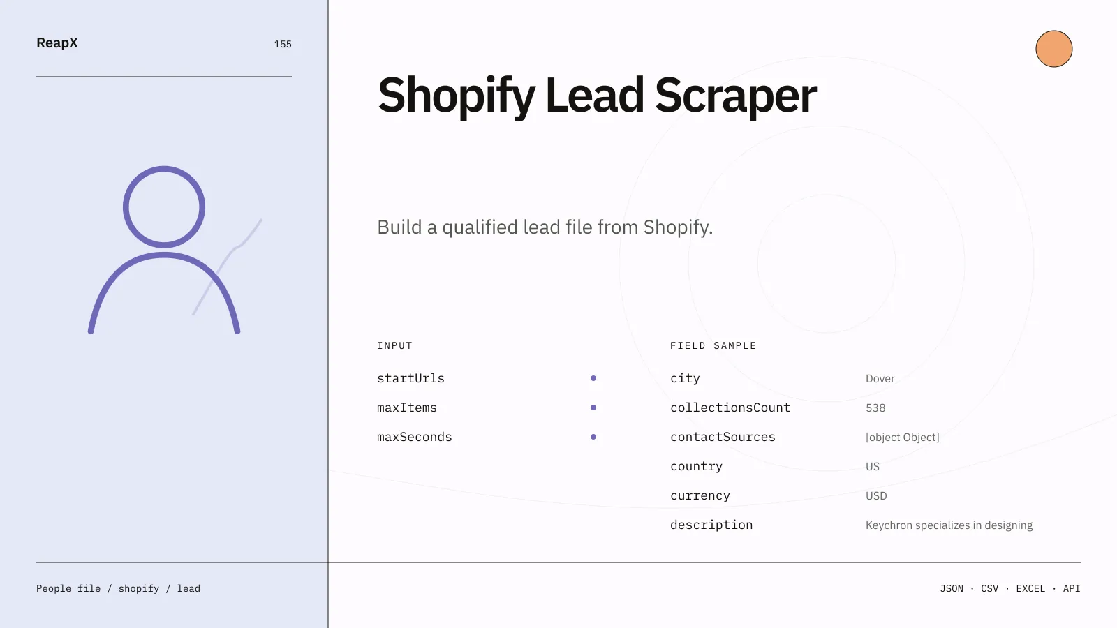 Shopify Lead Scraper interface