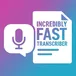 INCREDIBLY FAST audio transcriber avatar