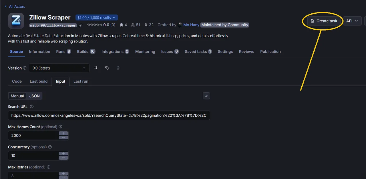 zillow scraper
