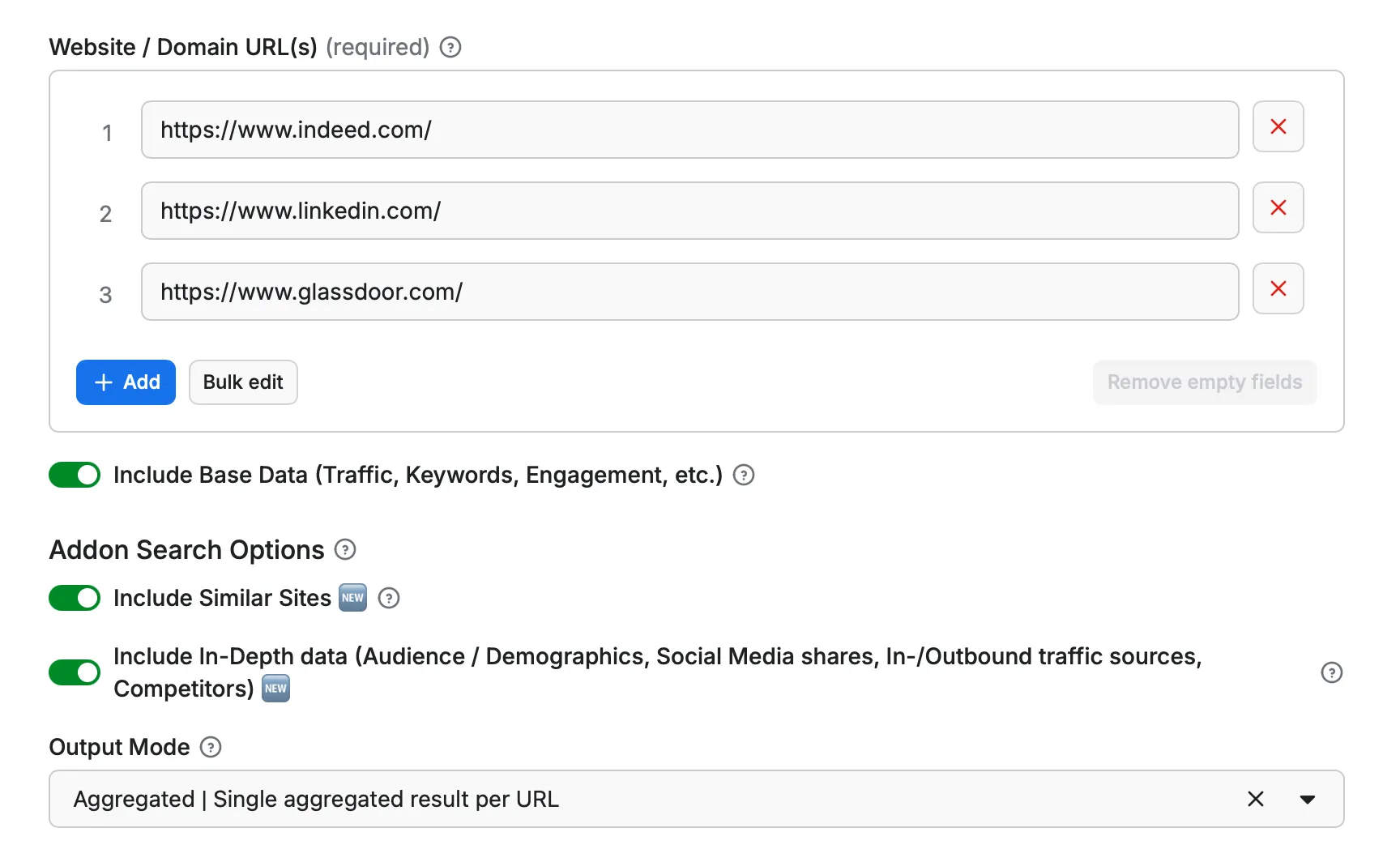 Similarweb Scraper Sample Input